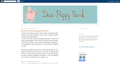 Desktop Screenshot of dearpiggybank.blogspot.com