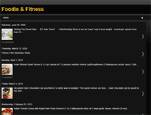 Tablet Screenshot of foodieandfitness.blogspot.com