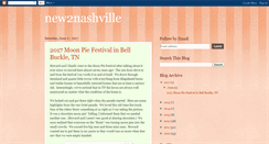 Desktop Screenshot of new2nashville.blogspot.com