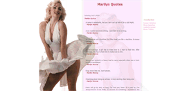 Desktop Screenshot of marilynquotes.blogspot.com