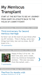 Mobile Screenshot of mymeniscustransplant.blogspot.com