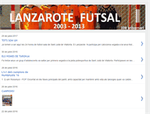 Tablet Screenshot of lanzarotefutsal.blogspot.com