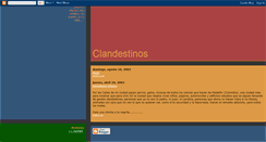 Desktop Screenshot of clandestinos.blogspot.com