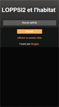 Mobile Screenshot of loppsi2-habitat.blogspot.com