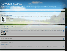 Tablet Screenshot of ourvirtualdogpark.blogspot.com