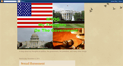 Desktop Screenshot of mythoughtsonthegovernment.blogspot.com