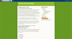 Desktop Screenshot of homesforguatemala.blogspot.com
