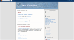 Desktop Screenshot of lynnetessavideos.blogspot.com