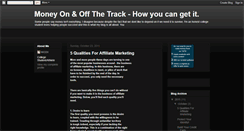 Desktop Screenshot of morethantrackmoney.blogspot.com