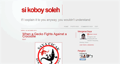 Desktop Screenshot of koboysoleh.blogspot.com