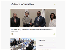 Tablet Screenshot of orienteinformativo.blogspot.com