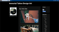 Desktop Screenshot of immortaltattoodesign.blogspot.com