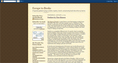 Desktop Screenshot of escapetobooks.blogspot.com