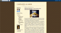 Desktop Screenshot of caminandoalsaber.blogspot.com