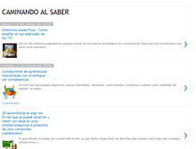 Tablet Screenshot of caminandoalsaber.blogspot.com