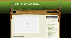 Desktop Screenshot of cspc-mathacademyblog.blogspot.com