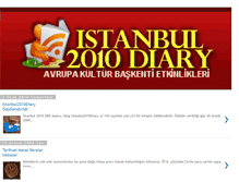 Tablet Screenshot of istanbul2010diary.blogspot.com