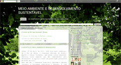 Desktop Screenshot of meioambienteedesenvolvimento.blogspot.com