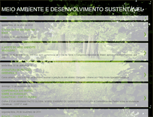 Tablet Screenshot of meioambienteedesenvolvimento.blogspot.com