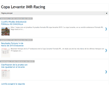 Tablet Screenshot of copalevante-imr-racing.blogspot.com