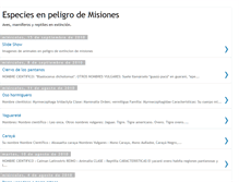 Tablet Screenshot of misionesextincion.blogspot.com