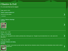 Tablet Screenshot of evilcilantro.blogspot.com
