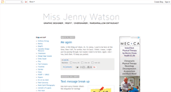 Desktop Screenshot of missjenniferwatson.blogspot.com