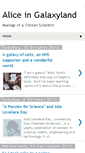 Mobile Screenshot of aliceingalaxyland.blogspot.com