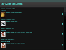 Tablet Screenshot of espaciocrearte.blogspot.com