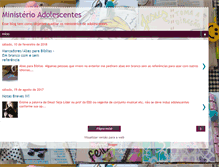 Tablet Screenshot of ministerio-c-adolescentes.blogspot.com