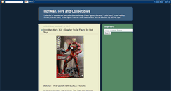 Desktop Screenshot of ironmantoysandcollectibles.blogspot.com