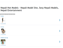 Tablet Screenshot of nepalimodelswebsite.blogspot.com