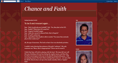 Desktop Screenshot of chanceandfaith.blogspot.com