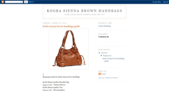 Desktop Screenshot of koobasiennabrowhandbags.blogspot.com