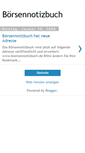 Mobile Screenshot of boersennotizbuch.blogspot.com