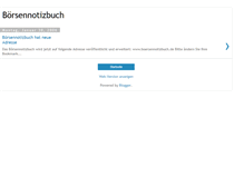 Tablet Screenshot of boersennotizbuch.blogspot.com
