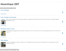 Tablet Screenshot of nursingmozambique.blogspot.com