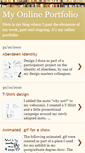 Mobile Screenshot of myonlinedesignportfolio.blogspot.com