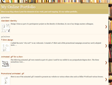 Tablet Screenshot of myonlinedesignportfolio.blogspot.com