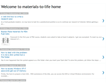 Tablet Screenshot of materialslife.blogspot.com