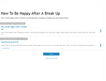 Tablet Screenshot of howtobehappyafterabreakup.blogspot.com