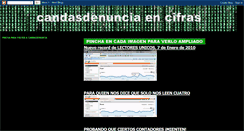 Desktop Screenshot of candasdenunciaencifras.blogspot.com