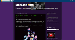 Desktop Screenshot of nerdgasmlives.blogspot.com