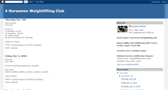 Desktop Screenshot of 4horsemenweightlifting.blogspot.com