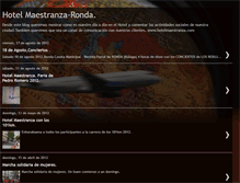 Tablet Screenshot of hotelmaestranza.blogspot.com