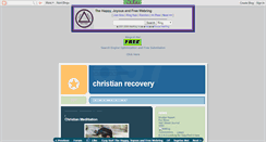 Desktop Screenshot of christianrecovery.blogspot.com