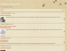 Tablet Screenshot of christianrecovery.blogspot.com