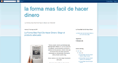 Desktop Screenshot of laformamasfacildehacerdinero.blogspot.com