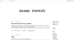 Desktop Screenshot of grandsmoments.blogspot.com