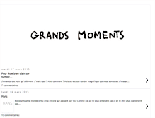 Tablet Screenshot of grandsmoments.blogspot.com